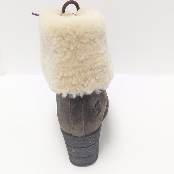 UGG Waterproof Leather Wedge Boots - Picture 5 of 16